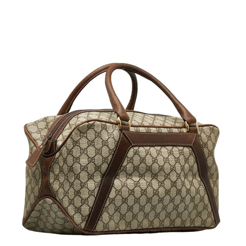 Gucci Boston Tan Bag Brown Bag Supreme Gg